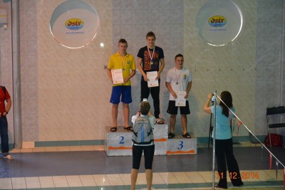 na podium