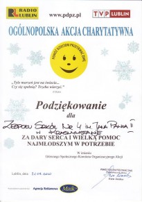 Podziekowanie